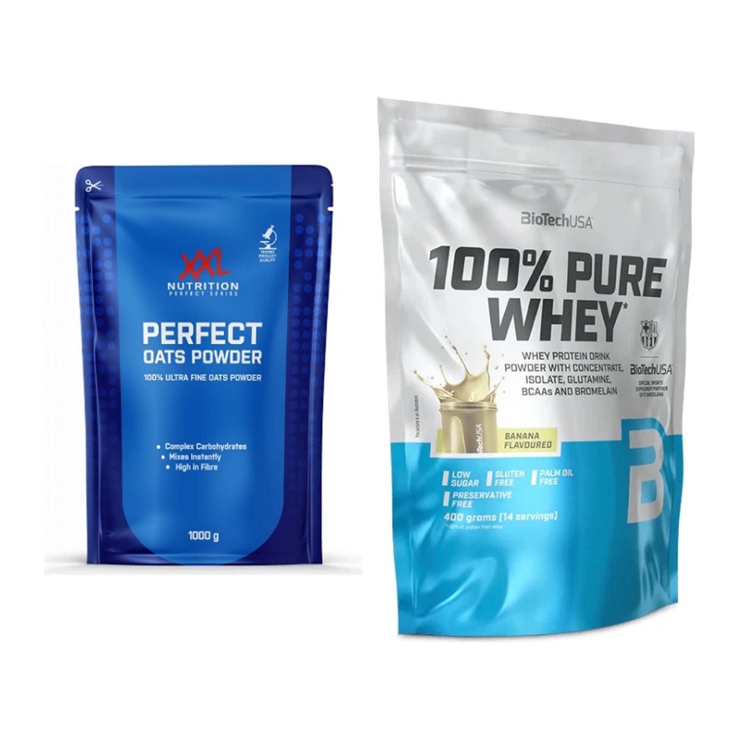 Protein-Frühstücks-Set: XXL Nutrition Perfect + BioTech 100% Pure – alle enthaltenen Artikel