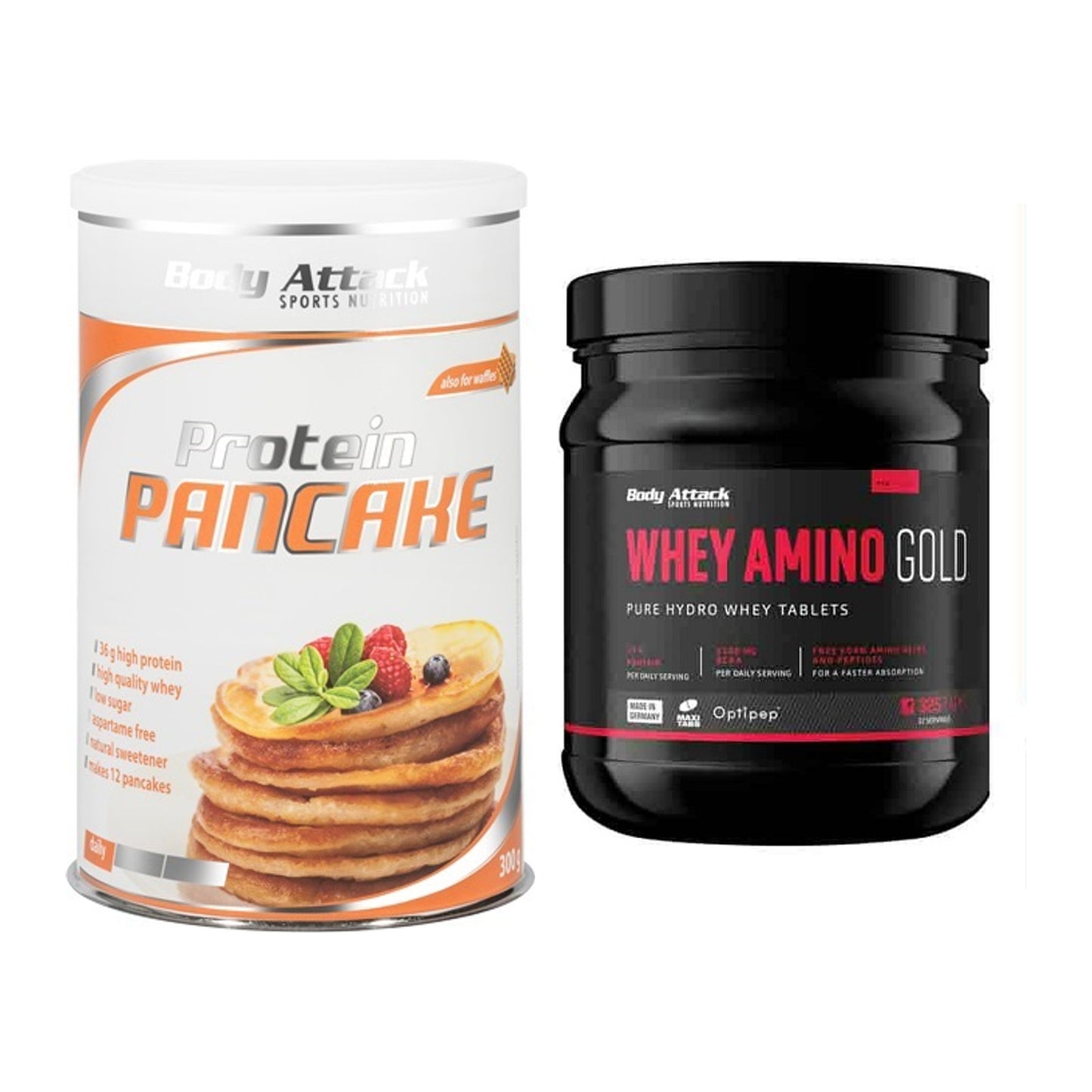 Protein-Frühstücks-Set: Body Attack Protein + Body Attack Whey – alle enthaltenen Artikel