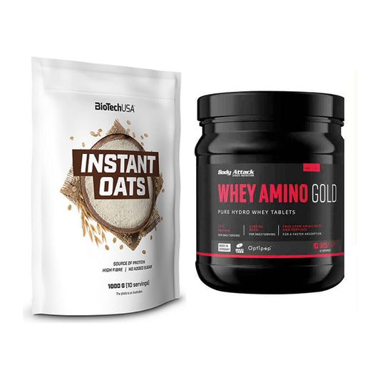 Protein-Frühstücks-Set: BioTech Instant Oats + Body Attack Whey – alle enthaltenen Artikel