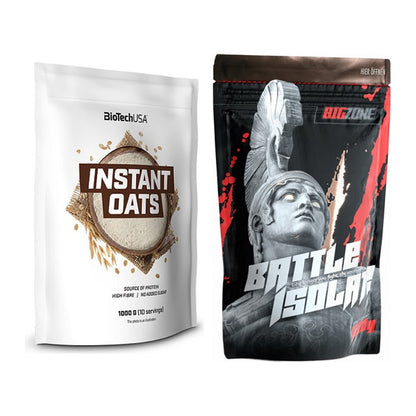 Protein-Frühstücks-Set: BioTech Instant Oats + Big Zone Battle Isolate – alle enthaltenen Artikel