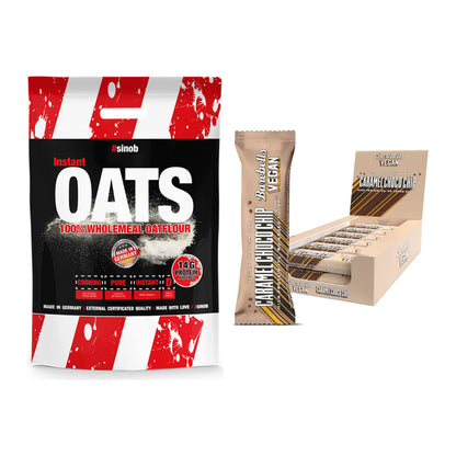 Protein-Frühstücks-Set: Sinob Instant Oats + Barebells Vegan Bar – alle enthaltenen Artikel