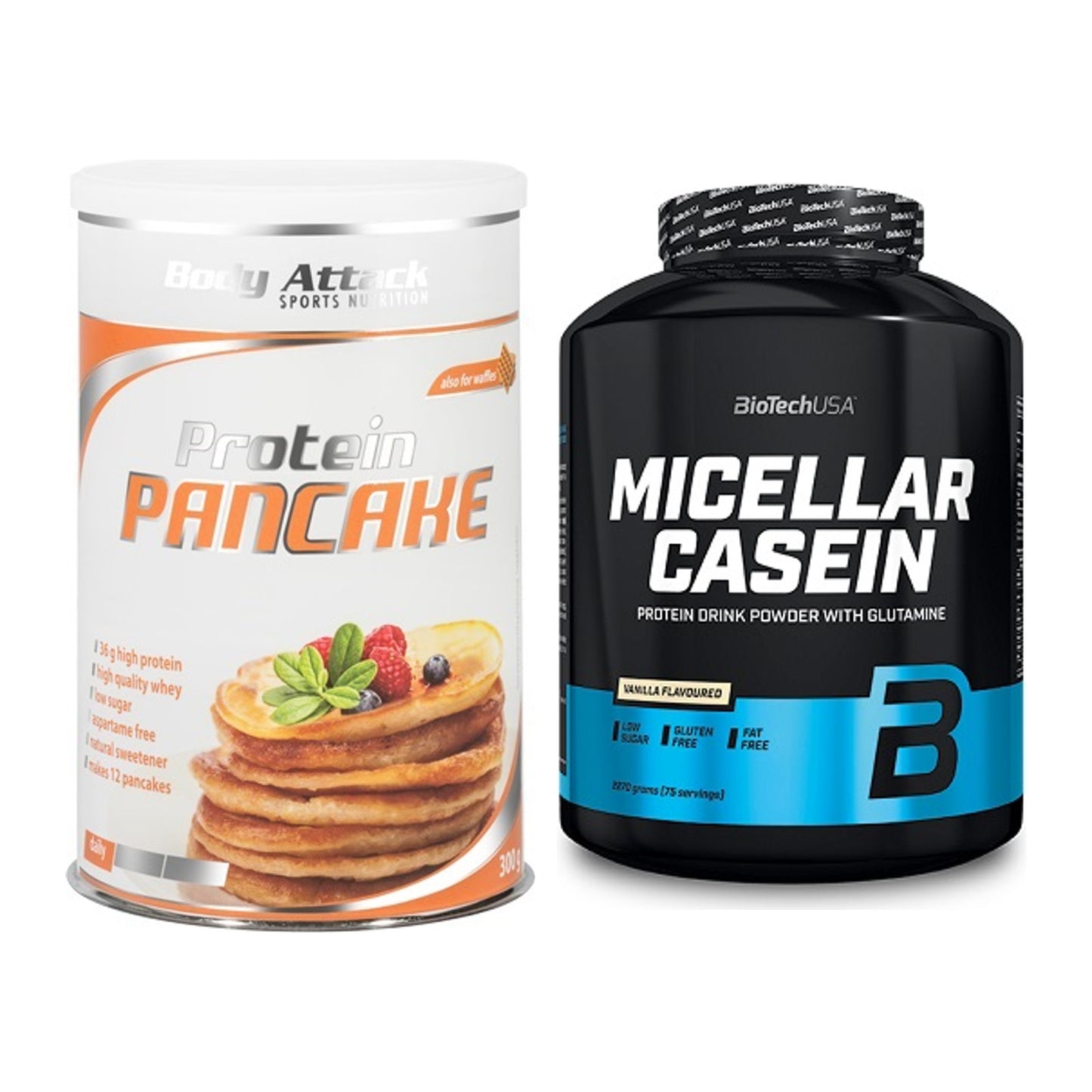 Protein-Frühstücks-Set: Body Attack Protein + BioTech Micellar – alle enthaltenen Artikel