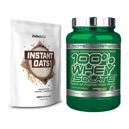 Protein-Frühstücks-Set: BioTech Instant Oats + Scitec Whey Isolate – alle enthaltenen Artikel