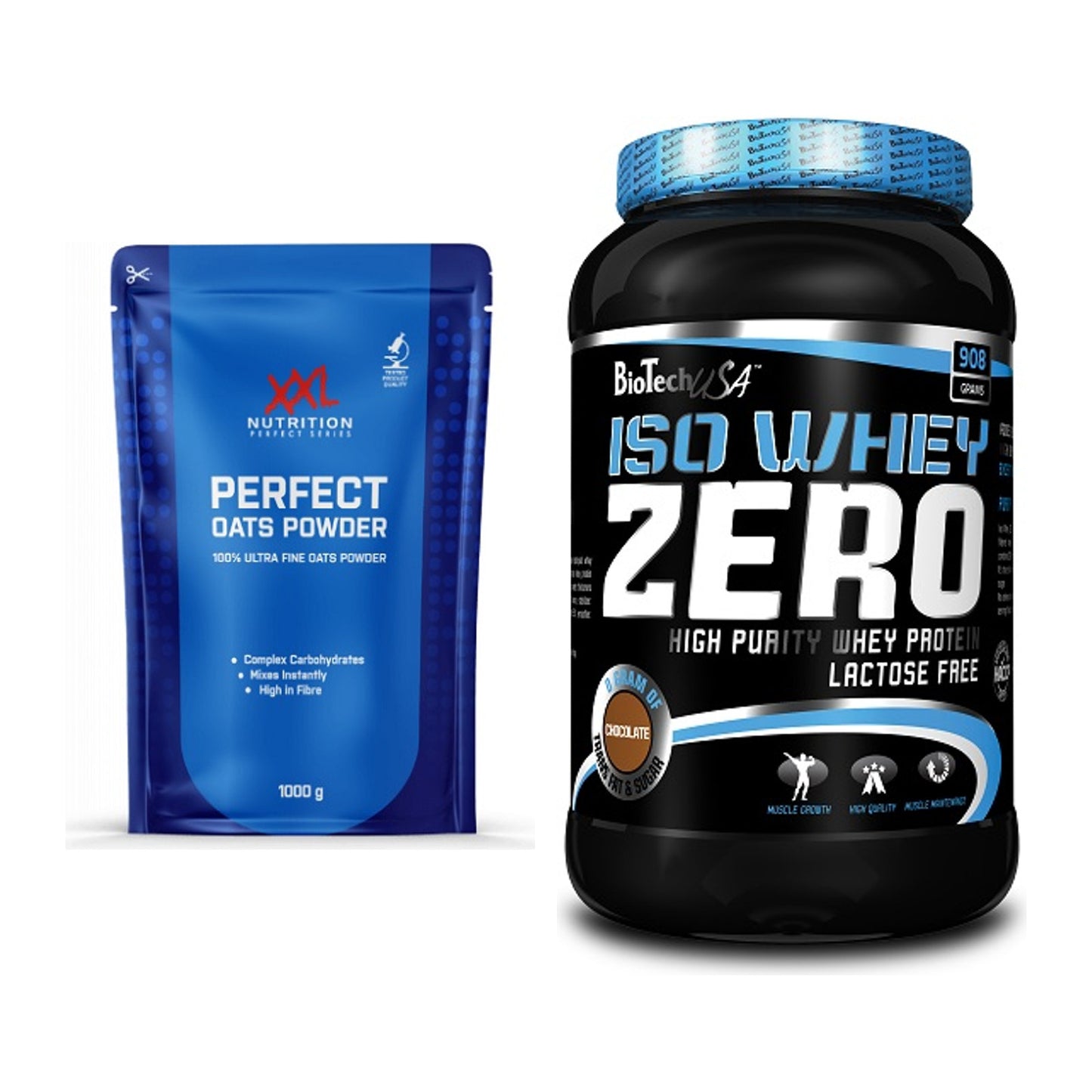 Protein-Frühstücks-Set: XXL Nutrition Perfect + BioTech Iso Whey Zero – alle enthaltenen Artikel