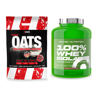 Protein-Frühstücks-Set: Sinob Instant Oats + Scitec Whey Isolate – alle enthaltenen Artikel