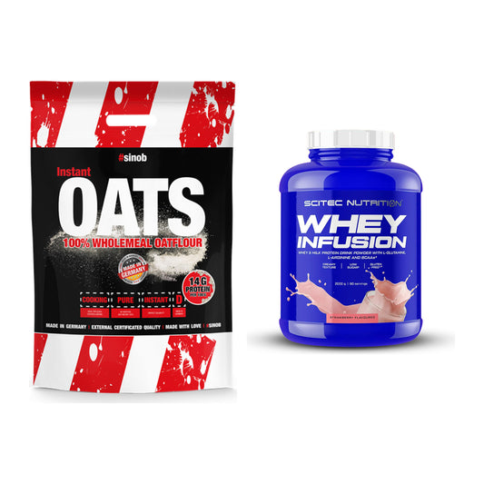 Protein-Frühstücks-Set: Sinob Instant Oats + Scitec Whey Infusion – alle enthaltenen Artikel