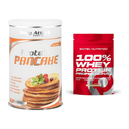 Protein-Frühstücks-Set: Body Attack Protein + Scitec 100% Whey – alle enthaltenen Artikel