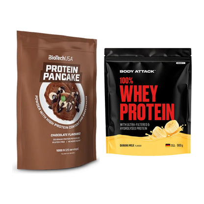 Protein-Frühstücks-Set: BioTech Protein + Body Attack 100% Whey – alle enthaltenen Artikel