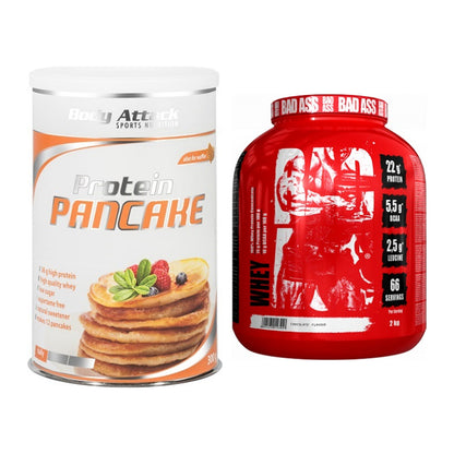 Protein-Frühstücks-Set: Body Attack Protein Pancake + BAD ASS Whey – alle enthaltenen Artikel