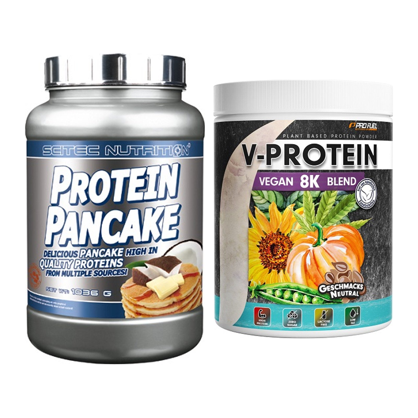 Protein-Frühstücks-Set: Scitec Protein + ProFuel V-Protein – alle enthaltenen Artikel