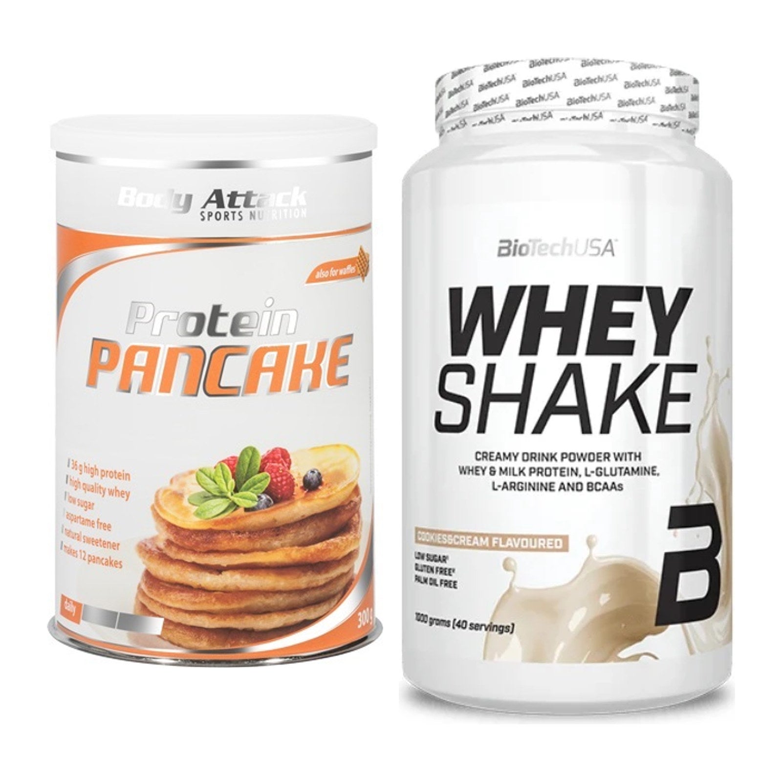 Protein-Frühstücks-Set: Body Attack Protein + BioTech Whey Shake – alle enthaltenen Artikel