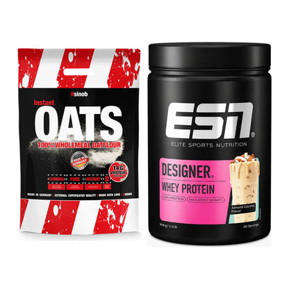 Protein-Frühstücks-Set: Sinob Instant Oats + ESN Designer Whey – alle enthaltenen Artikel