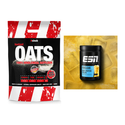 Protein-Frühstücks-Set: Sinob Instant Oats + ESN ISOCLEAR Whey Isolate – alle enthaltenen Artikel