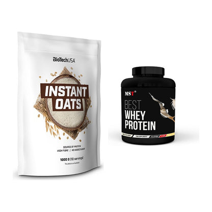 Protein-Frühstücks-Set: BioTech Instant Oats + MST Best Whey Protein – alle enthaltenen Artikel