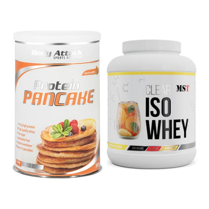 Protein-Frühstücks-Set: Body Attack Protein Pancake + MST Iso Clear – alle enthaltenen Artikel