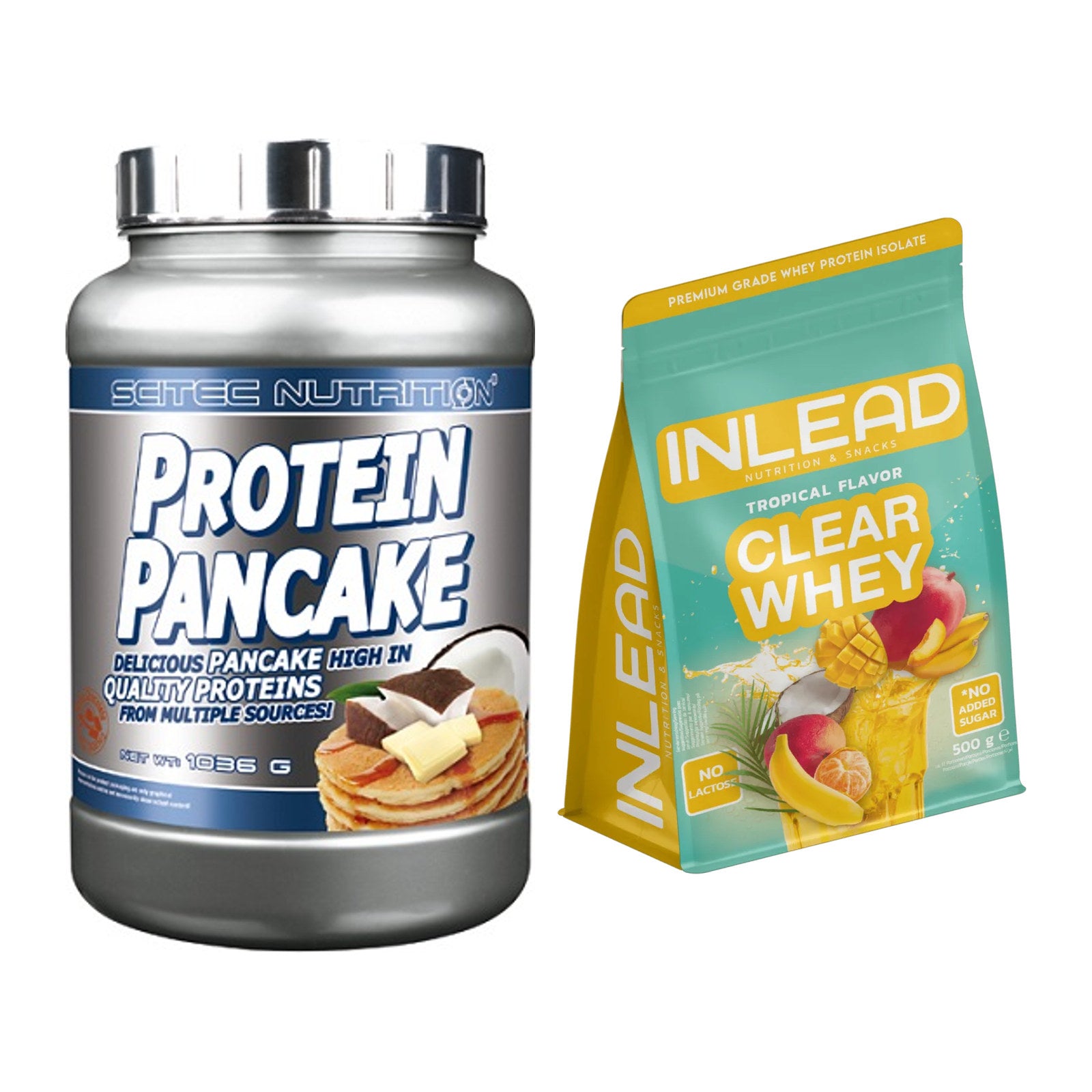 Protein-Frühstücks-Set: Scitec Protein + INLEAD Clear Whey – alle enthaltenen Artikel