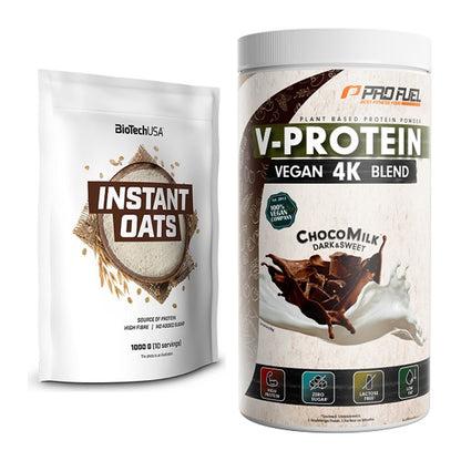 Protein-Frühstücks-Set: BioTech Instant Oats + ProFuel V-PROTEIN – alle enthaltenen Artikel