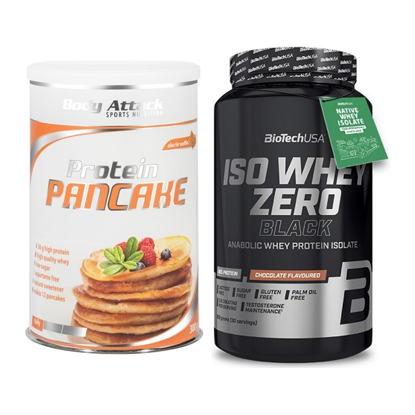 Protein-Frühstücks-Set: Body Attack Protein + BioTech Iso Whey Zero – alle enthaltenen Artikel