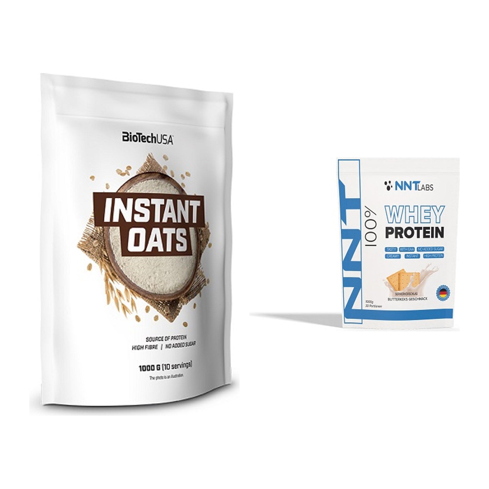 Protein-Frühstücks-Set: BioTech Instant Oats + NNT Whey – alle enthaltenen Artikel