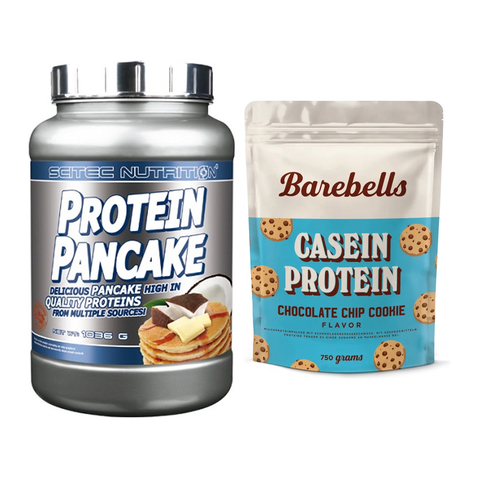 Protein-Frühstücks-Set: Scitec Protein + Barebells Casein – alle enthaltenen Artikel