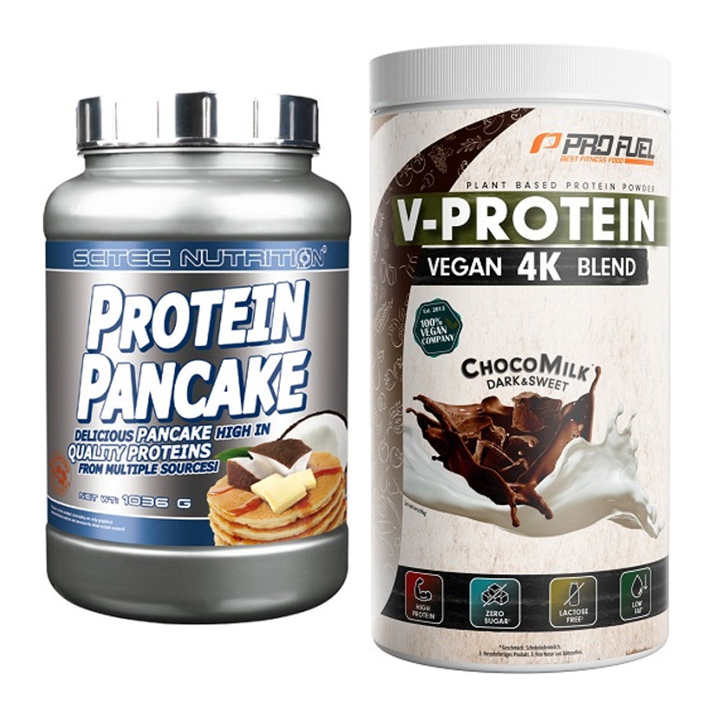 Protein-Frühstücks-Set: Scitec Protein + ProFuel V-PROTEIN – alle enthaltenen Artikel