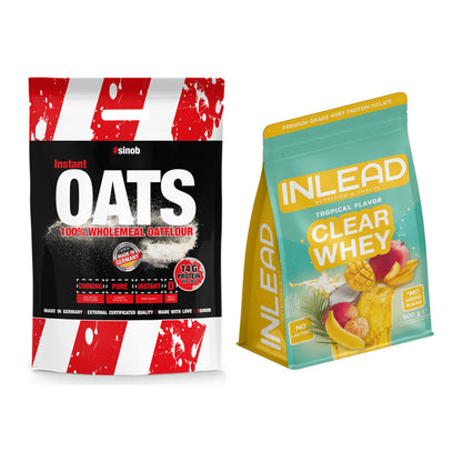 Protein-Frühstücks-Set: Sinob Instant Oats + INLEAD Clear Whey Isolate – alle enthaltenen Artikel