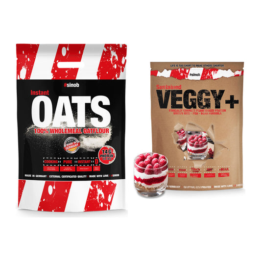 Protein-Frühstücks-Set: Sinob Instant Oats + Sinob VEGGY + VEGAN – alle enthaltenen Artikel