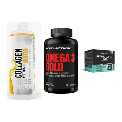Gelenk-Set: MST Collagen + Body Attack Omega + BioTech Arthro – alle enthaltenen Artikel