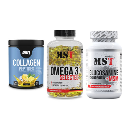 Gelenk-Set: ESN Collagen + MST Omega 3 + MST Glucosamine – alle enthaltenen Artikel