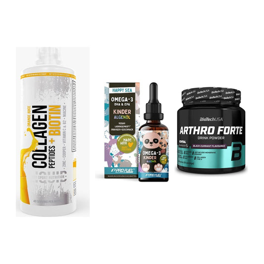 Gelenk-Set: MST Collagen + ProFuel OMEGA-3 + BioTech Arthro – alle enthaltenen Artikel