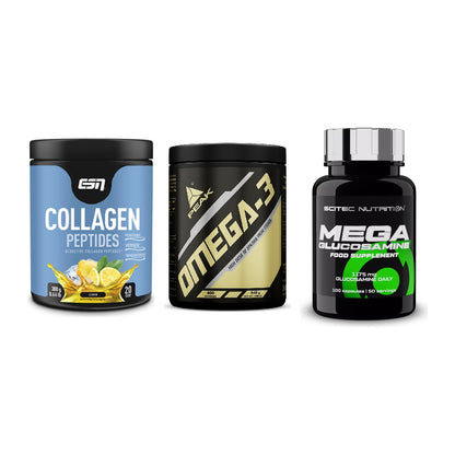 Gelenk-Set: ESN Collagen + Peak Omega-3 + Scitec Mega – alle enthaltenen Artikel