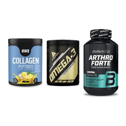 Gelenk-Set: ESN Collagen + Peak Omega-3 + BioTech Arthro – alle enthaltenen Artikel