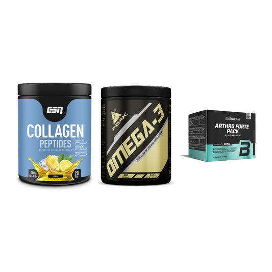 Gelenk-Set: ESN Collagen + Peak Omega-3 + BioTech Arthro – alle enthaltenen Artikel