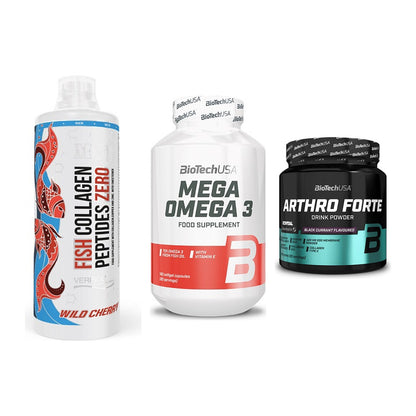 Gelenk-Set: MST Fish Collagen + BioTech Mega + BioTech Arthro – alle enthaltenen Artikel