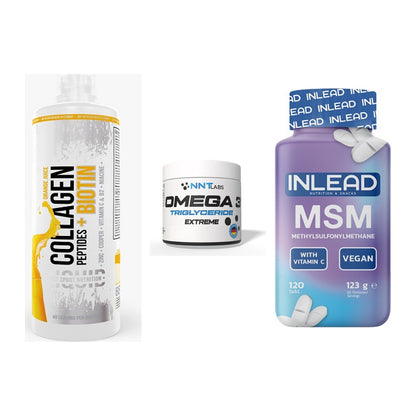 Gelenk-Set: MST Collagen + NNT Omega 3 + INLEAD MSM – alle enthaltenen Artikel