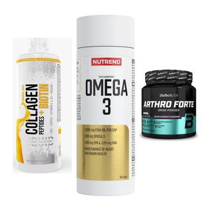 Gelenk-Set: MST Collagen + Nutrend Omega 3 + BioTech Arthro – alle enthaltenen Artikel