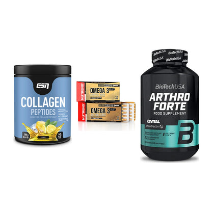 Gelenk-Set: ESN Collagen + Nutrend Omega 3 + BioTech Arthro – alle enthaltenen Artikel