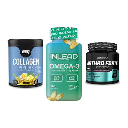 Gelenk-Set: ESN Collagen + INLEAD Omega-3 + BioTech Arthro – alle enthaltenen Artikel