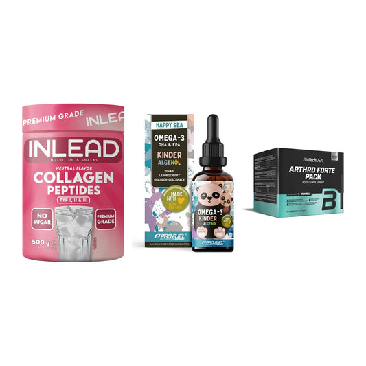Gelenk-Set: INLEAD Collagen + ProFuel OMEGA-3 + BioTech Arthro – alle enthaltenen Artikel