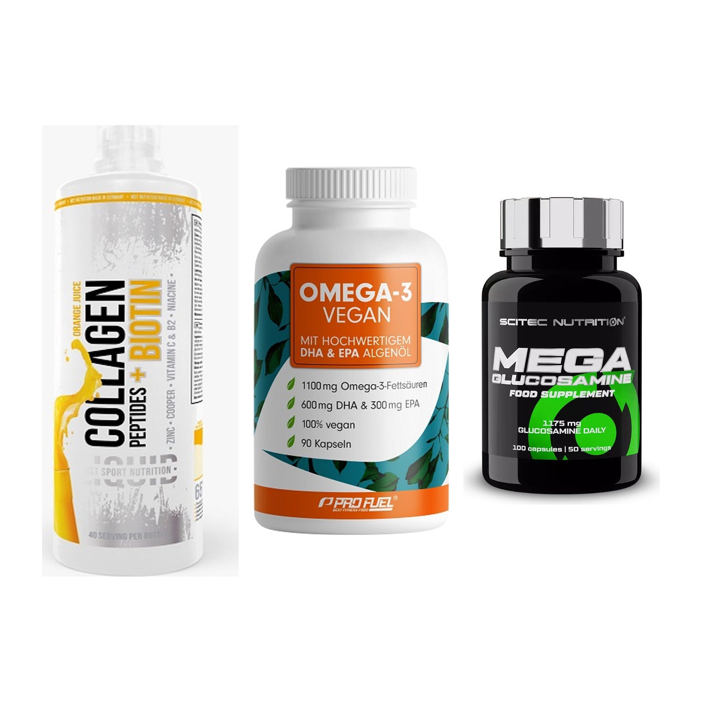 Gelenk-Set: MST Collagen + ProFuel Omega 3 + Scitec Mega – alle enthaltenen Artikel