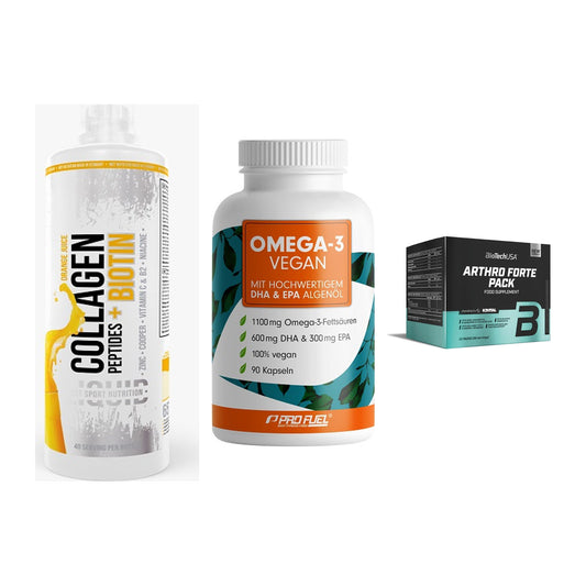 Gelenk-Set: MST Collagen + ProFuel Omega 3 + BioTech Arthro – alle enthaltenen Artikel
