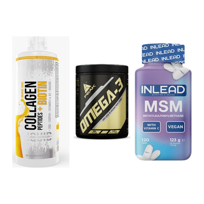Gelenk-Set: MST Collagen + Peak Omega-3 + INLEAD MSM – alle enthaltenen Artikel