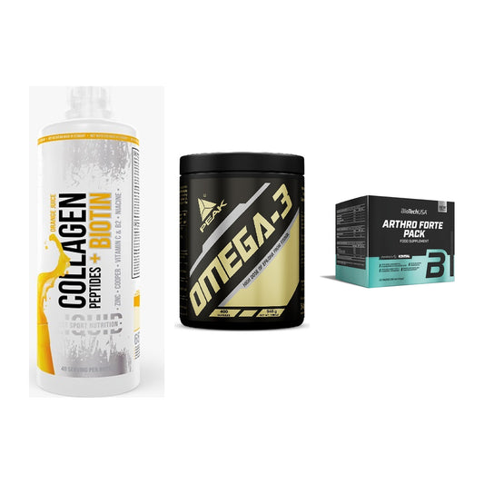 Gelenk-Set: MST Collagen + Peak Omega-3 + BioTech Arthro – alle enthaltenen Artikel