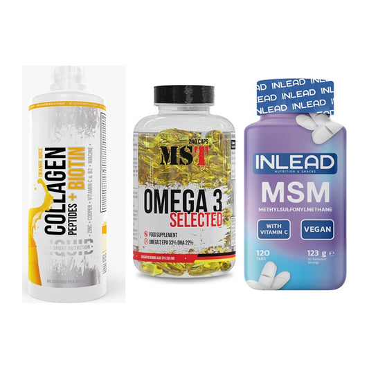 Gelenk-Set: MST Collagen + MST Omega 3 + INLEAD MSM – alle enthaltenen Artikel