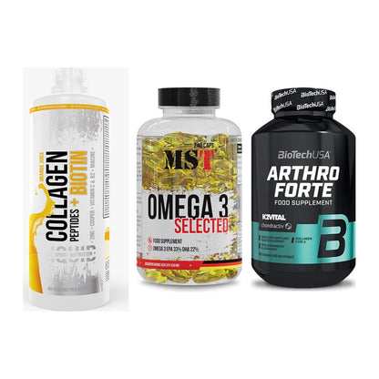 Gelenk-Set: MST Collagen + MST Omega 3 + BioTech Arthro – alle enthaltenen Artikel