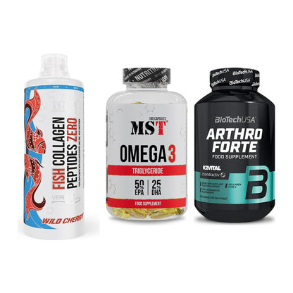 Gelenk-Set: MST Fish Collagen + MST Omega 3 + BioTech Arthro – alle enthaltenen Artikel