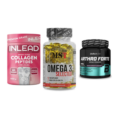 Gelenk-Set: INLEAD Collagen + MST Omega 3 + BioTech Arthro – alle enthaltenen Artikel