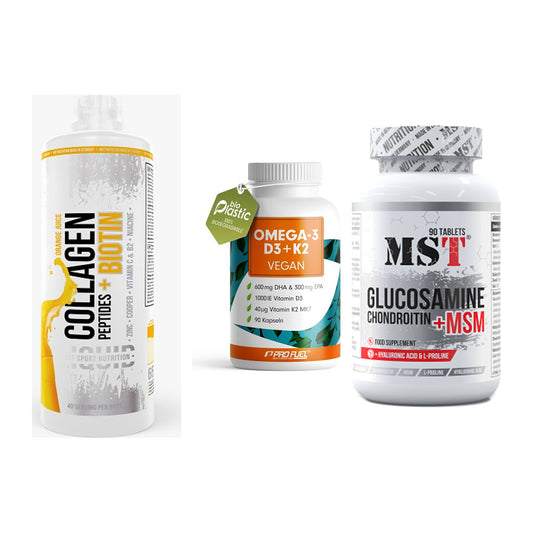Gelenk-Set: MST Collagen + ProFuel Omega 3 + MST Glucosamine – alle enthaltenen Artikel