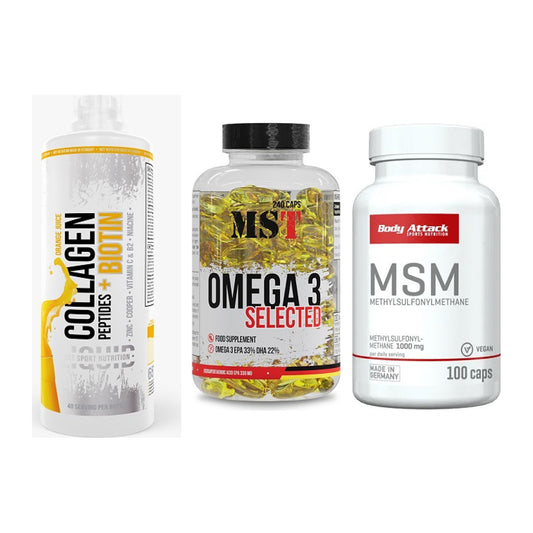 Gelenk-Set: MST Collagen + MST Omega 3 + Body Attack MSM – alle enthaltenen Artikel
