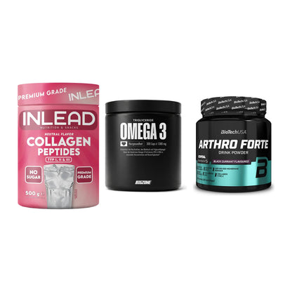 Gelenk-Set: INLEAD Collagen + Big Zone Omega 3 + BioTech Arthro – alle enthaltenen Artikel